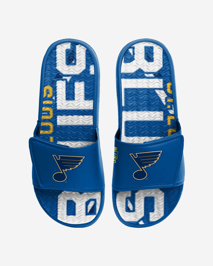 St Louis Blues Bold Wordmark Gel Slide FOCO S - FOCO.com