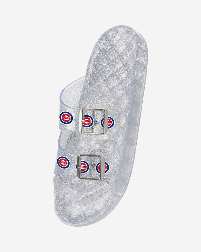 Chicago Cubs Womens Glitter Double Buckle Sandal FOCO - FOCO.com