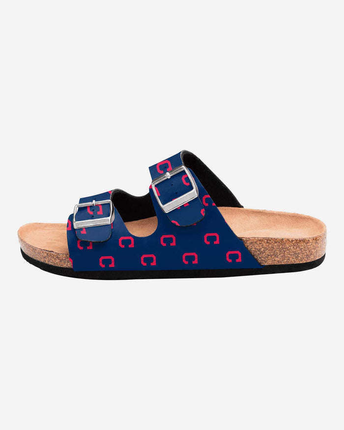 Cleveland Guardians Womens Team Logo Double Buckle Sandal FOCO - FOCO.com