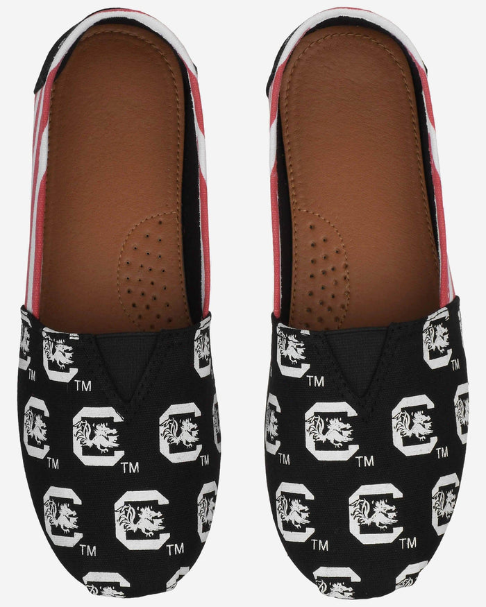 South Carolina Gamecocks Womens Stripe Canvas Shoe FOCO - FOCO.com