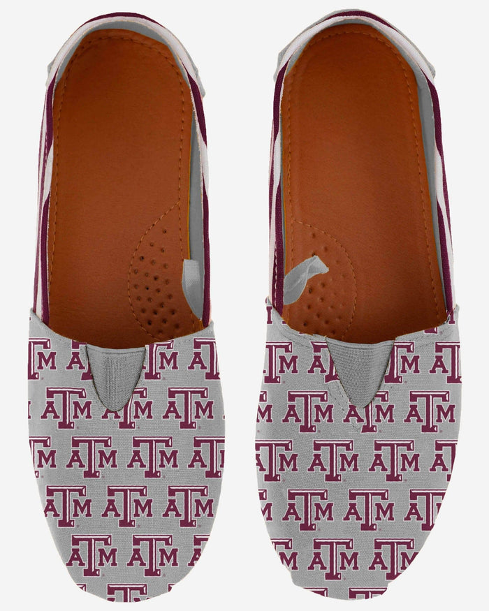 Texas A&M Aggies Womens Stripe Canvas Shoe FOCO - FOCO.com