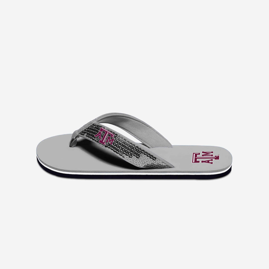 Texas A&M Aggies Womens Sequin Flip Flop FOCO - FOCO.com