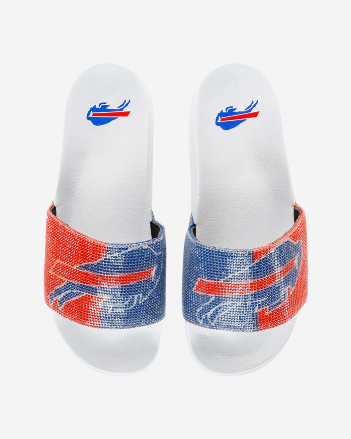 Buffalo Bills Womens Big Logo Shimmer Slide FOCO S - FOCO.com