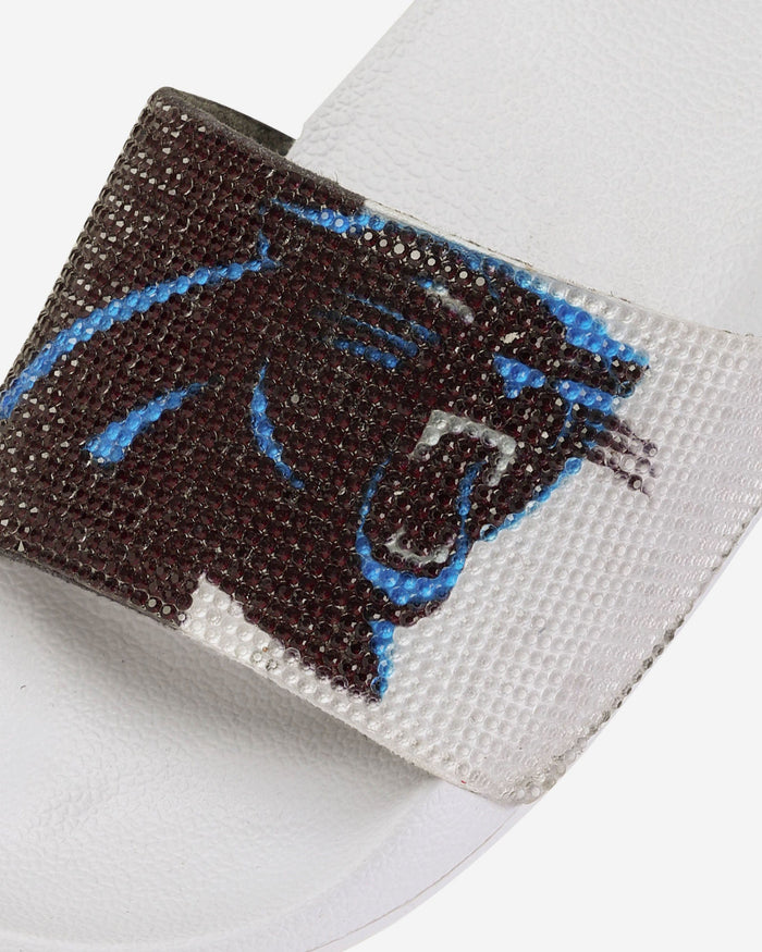 Carolina Panthers Womens Big Logo Shimmer Slide FOCO - FOCO.com