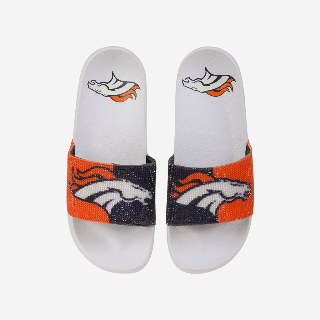 Denver Broncos Womens Big Logo Shimmer Slide FOCO S - FOCO.com