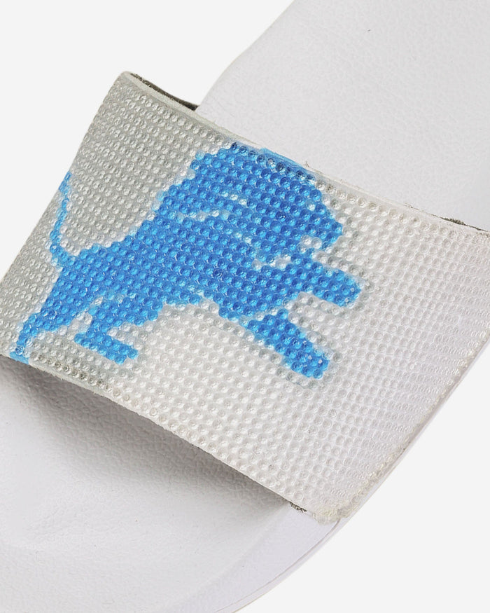 Detroit Lions Womens Big Logo Shimmer Slide FOCO - FOCO.com