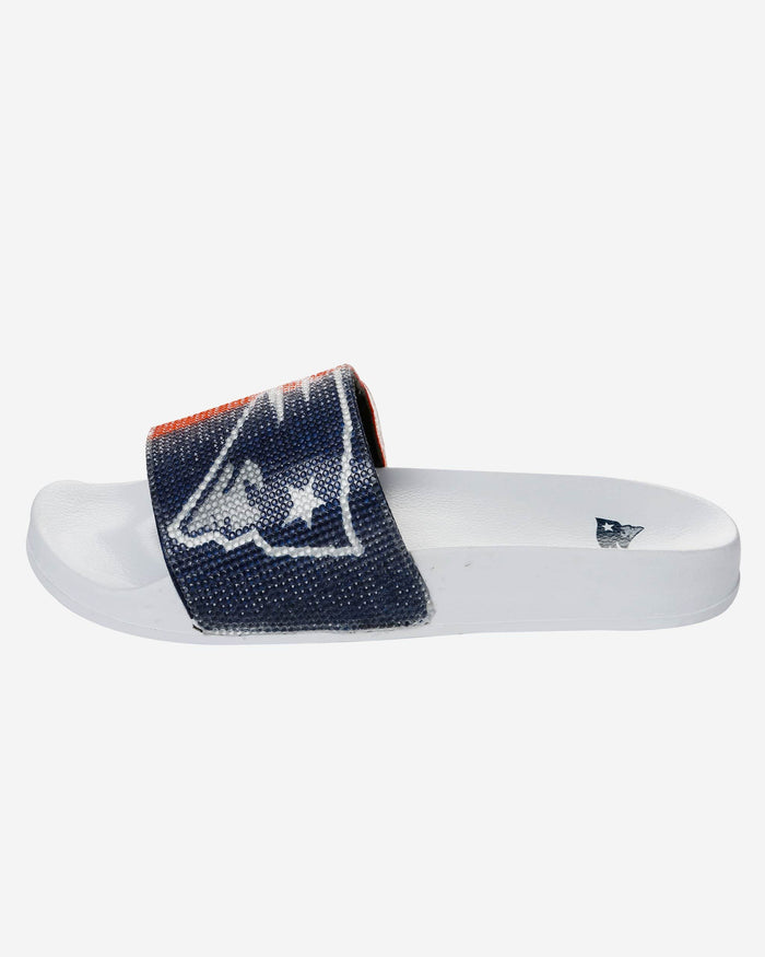 New England Patriots Womens Big Logo Shimmer Slide FOCO - FOCO.com