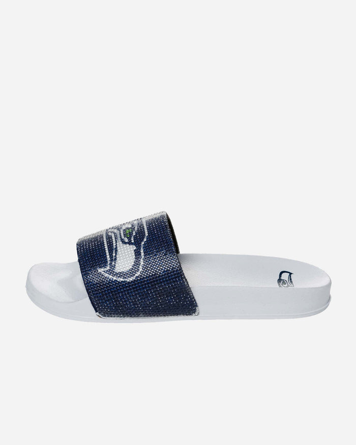 Seattle Seahawks Womens Big Logo Shimmer Slide FOCO - FOCO.com