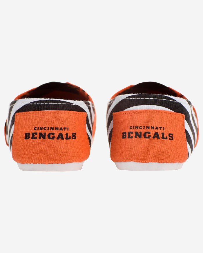 Cincinnati Bengals Womens Stripe Canvas Shoe FOCO - FOCO.com