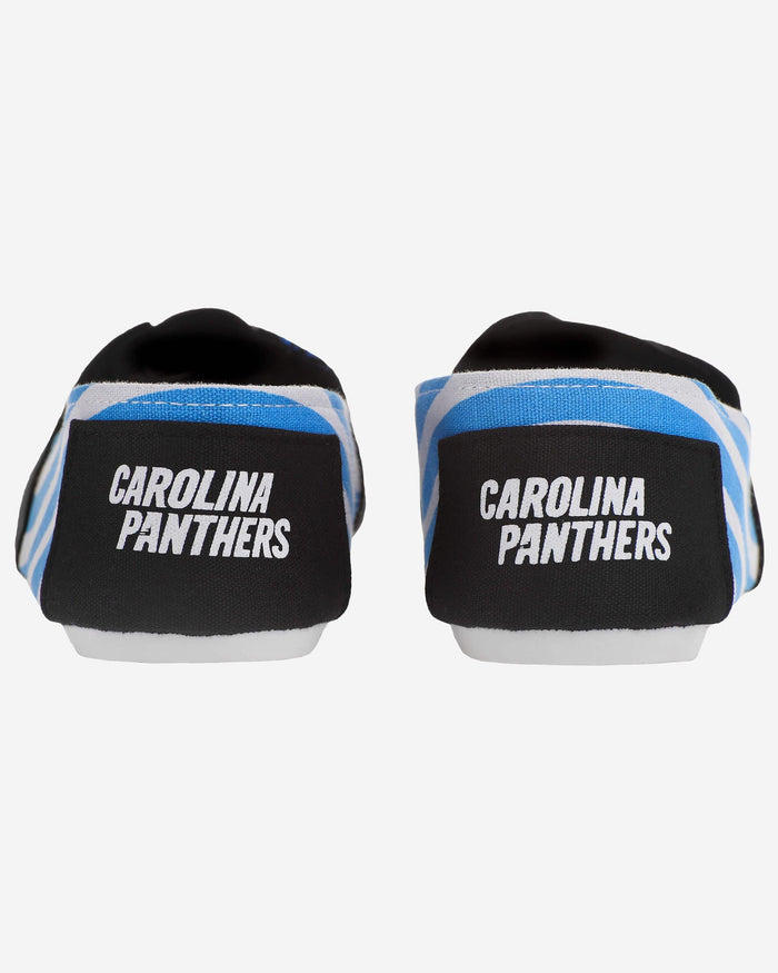 Carolina Panthers Womens Stripe Canvas Shoe FOCO - FOCO.com