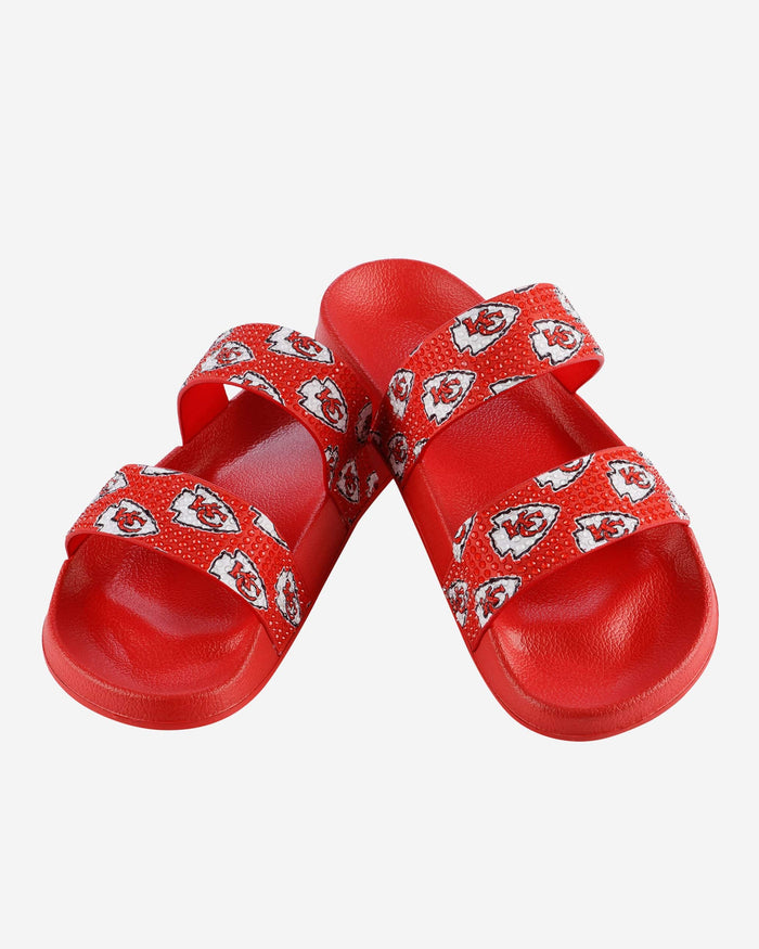 Kansas City Chiefs Womens Double Strap Shimmer Sandal FOCO - FOCO.com