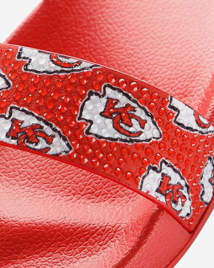 Kansas City Chiefs Womens Double Strap Shimmer Sandal FOCO - FOCO.com