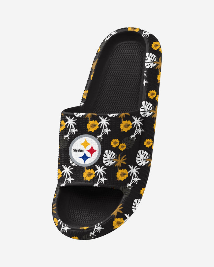 Pittsburgh Steelers Womens Floral Pillow Slide FOCO - FOCO.com