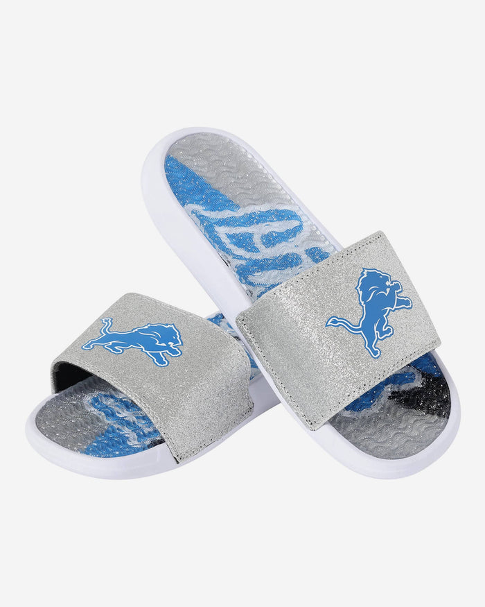 Detroit Lions Womens Glitter Gel Slide FOCO - FOCO.com