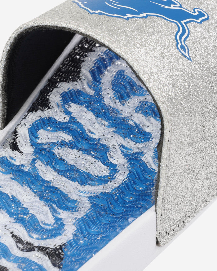 Detroit Lions Womens Glitter Gel Slide FOCO - FOCO.com