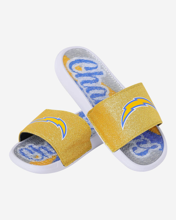 Los Angeles Chargers Womens Glitter Gel Slide FOCO - FOCO.com