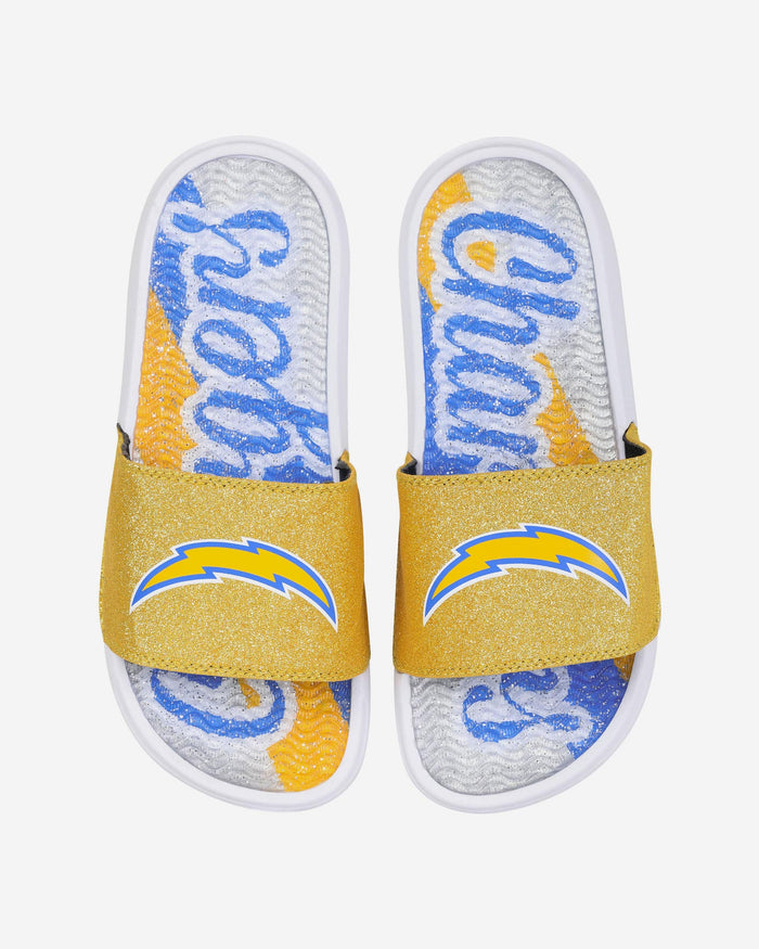 Los Angeles Chargers Womens Glitter Gel Slide FOCO S - FOCO.com