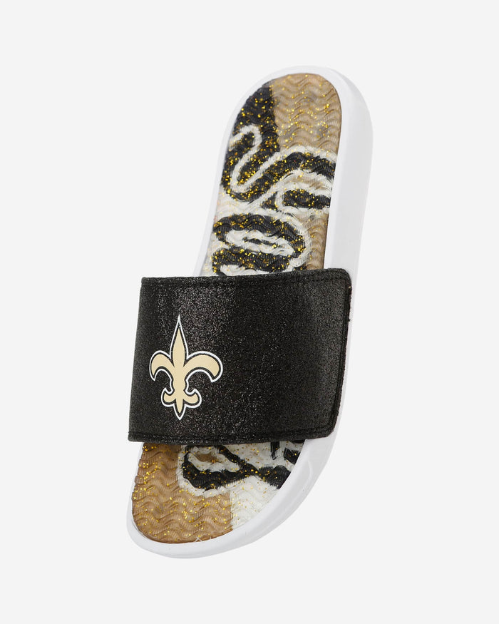 New Orleans Saints Womens Glitter Gel Slide FOCO - FOCO.com