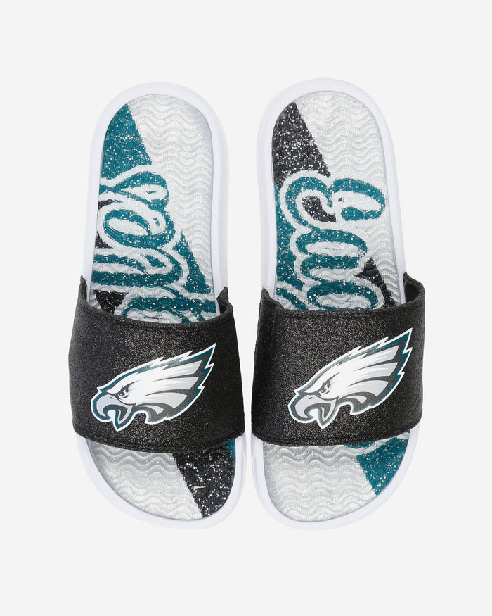 Philadelphia Eagles Womens Glitter Gel Slide FOCO S - FOCO.com