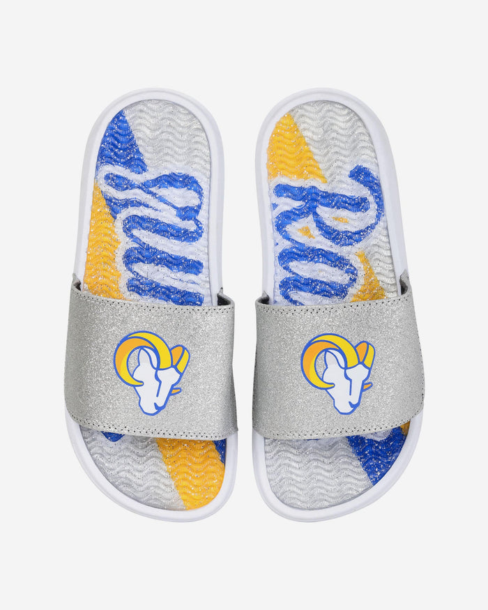 Los Angeles Rams Womens Glitter Gel Slide FOCO S - FOCO.com