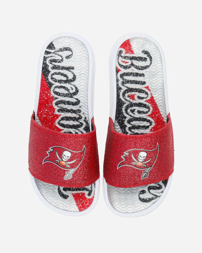 Tampa Bay Buccaneers Womens Glitter Gel Slide FOCO S - FOCO.com