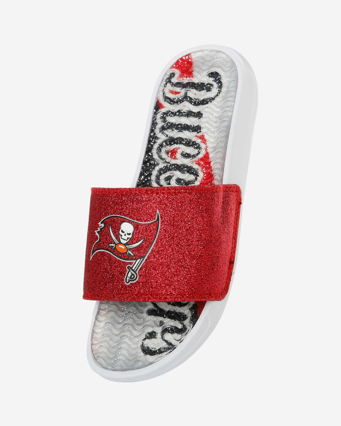 Tampa Bay Buccaneers Womens Glitter Gel Slide FOCO - FOCO.com