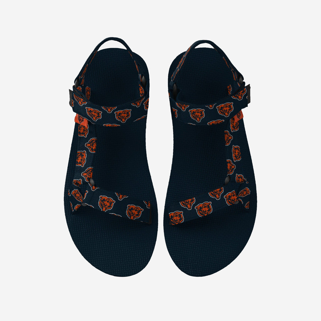 Chicago Bears Womens Repeat Logo Strap Sandal FOCO S - FOCO.com