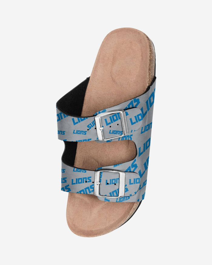 Detroit Lions Womens Mini Print Double Buckle Sandal FOCO - FOCO.com