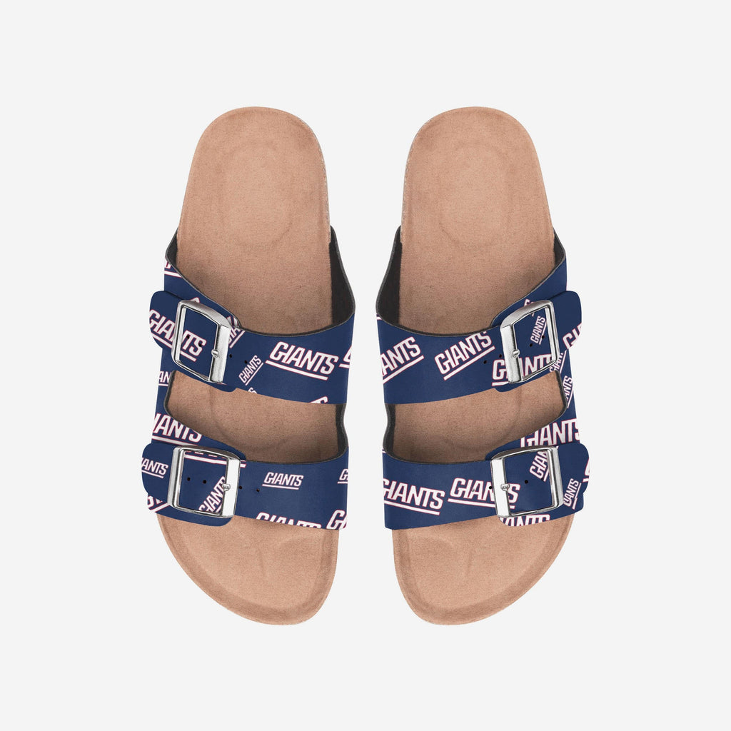 New York Giants Womens Mini Print Double Buckle Sandal FOCO S - FOCO.com