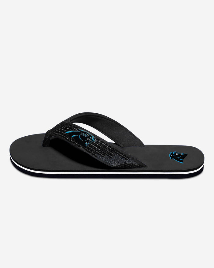 Carolina Panthers Womens Sequin Flip Flop FOCO - FOCO.com