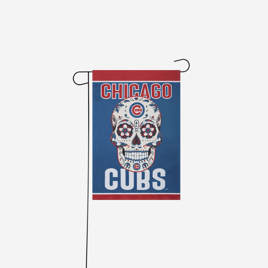 Chicago Cubs Day Of The Dead Garden Flag FOCO - FOCO.com