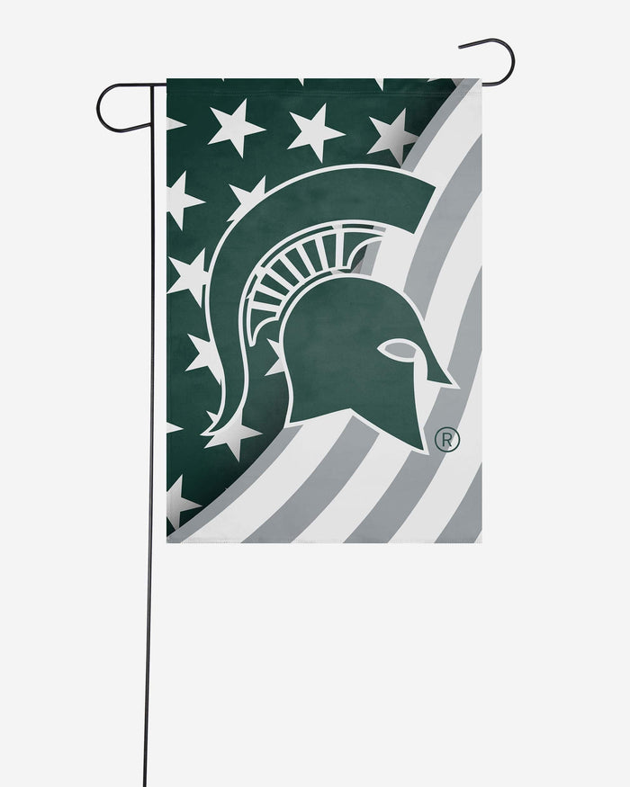 Michigan State Spartans Americana Garden Flag FOCO - FOCO.com