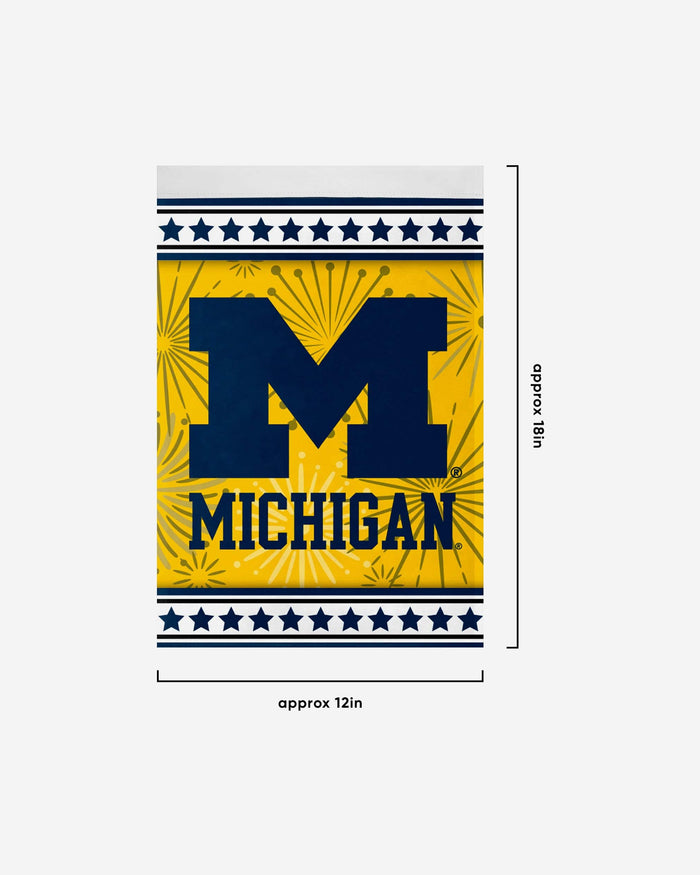 Michigan Wolverines Americana Garden Flag FOCO - FOCO.com