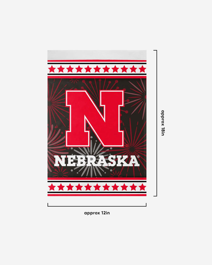 Nebraska Cornhuskers Americana Garden Flag FOCO - FOCO.com
