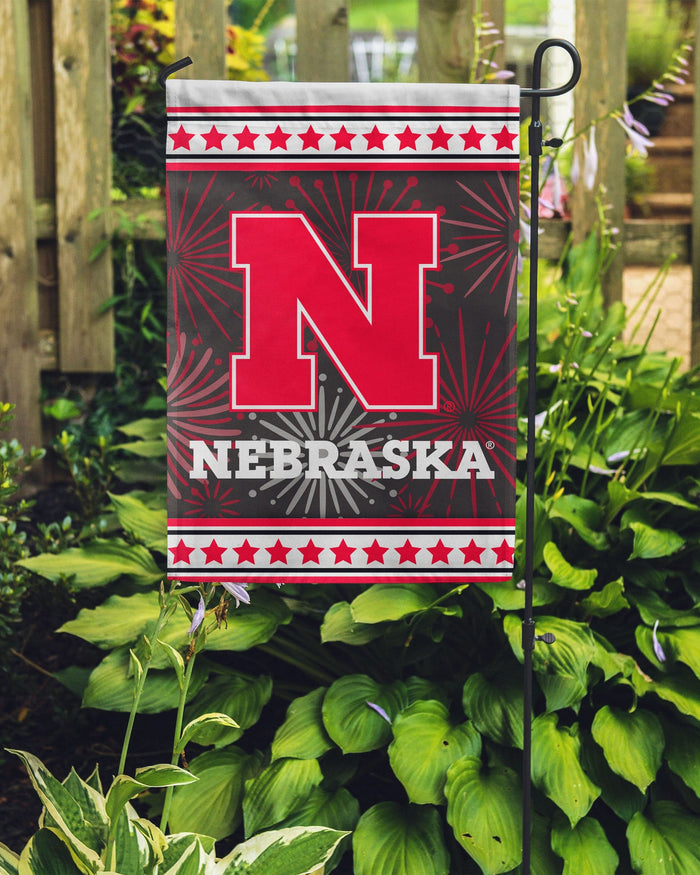 Nebraska Cornhuskers Americana Garden Flag FOCO - FOCO.com