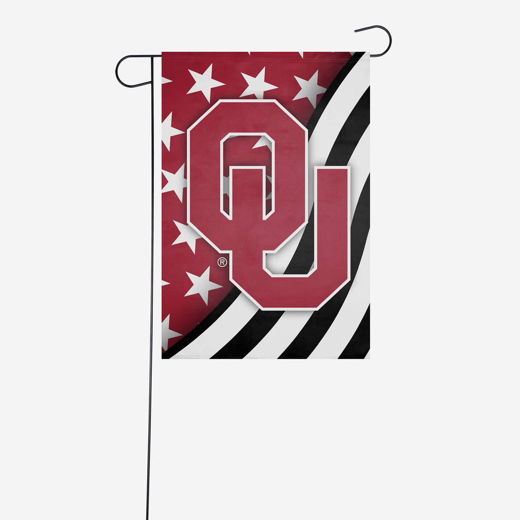 Oklahoma Sooners Americana Garden Flag FOCO - FOCO.com