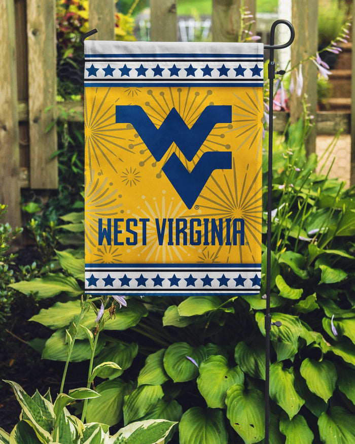 West Virginia Mountaineers Americana Garden Flag FOCO - FOCO.com