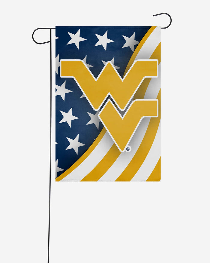 West Virginia Mountaineers Americana Garden Flag FOCO - FOCO.com