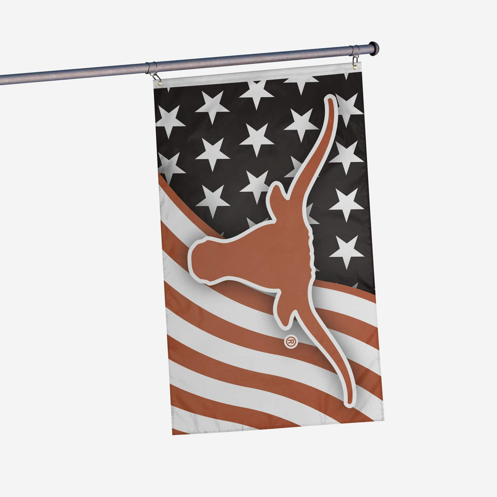 Texas Longhorns Americana Horizontal Flag FOCO - FOCO.com