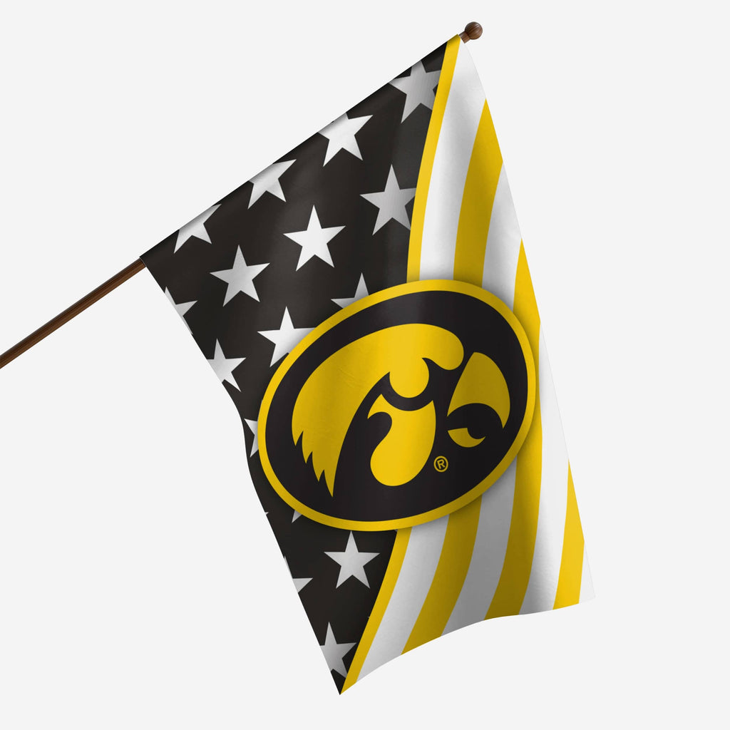 Iowa Hawkeyes Americana Vertical Flag FOCO - FOCO.com