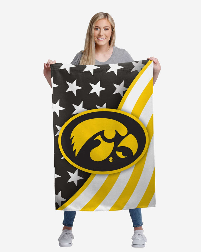 Iowa Hawkeyes Americana Vertical Flag FOCO - FOCO.com