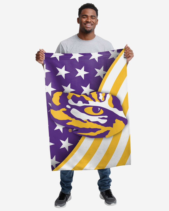 LSU Tigers Americana Vertical Flag FOCO - FOCO.com