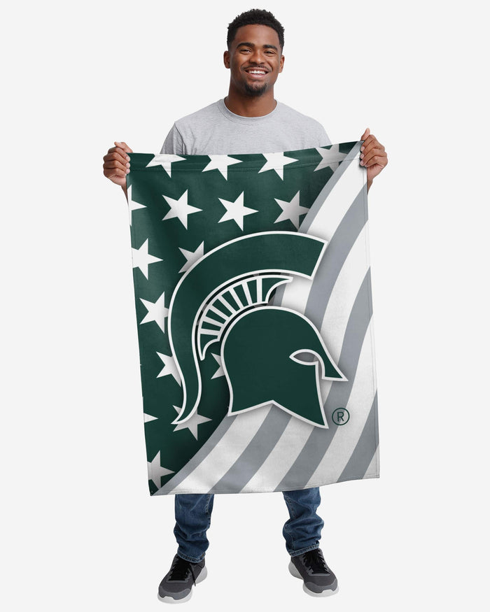 Michigan State Spartans Americana Vertical Flag FOCO - FOCO.com