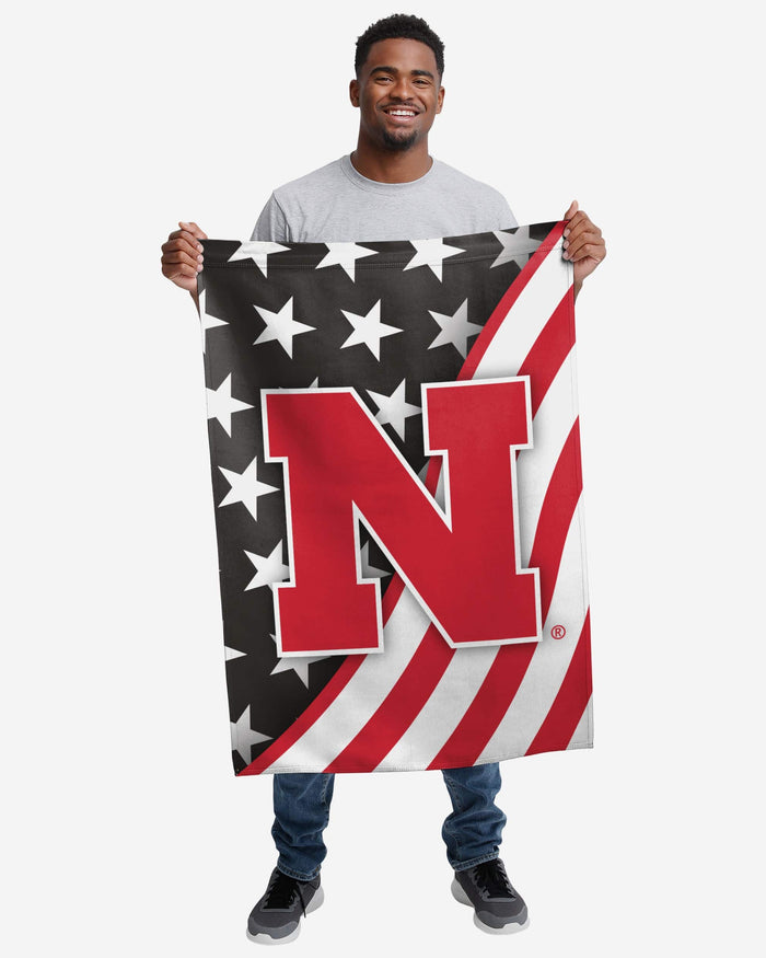 Nebraska Cornhuskers Americana Vertical Flag FOCO - FOCO.com