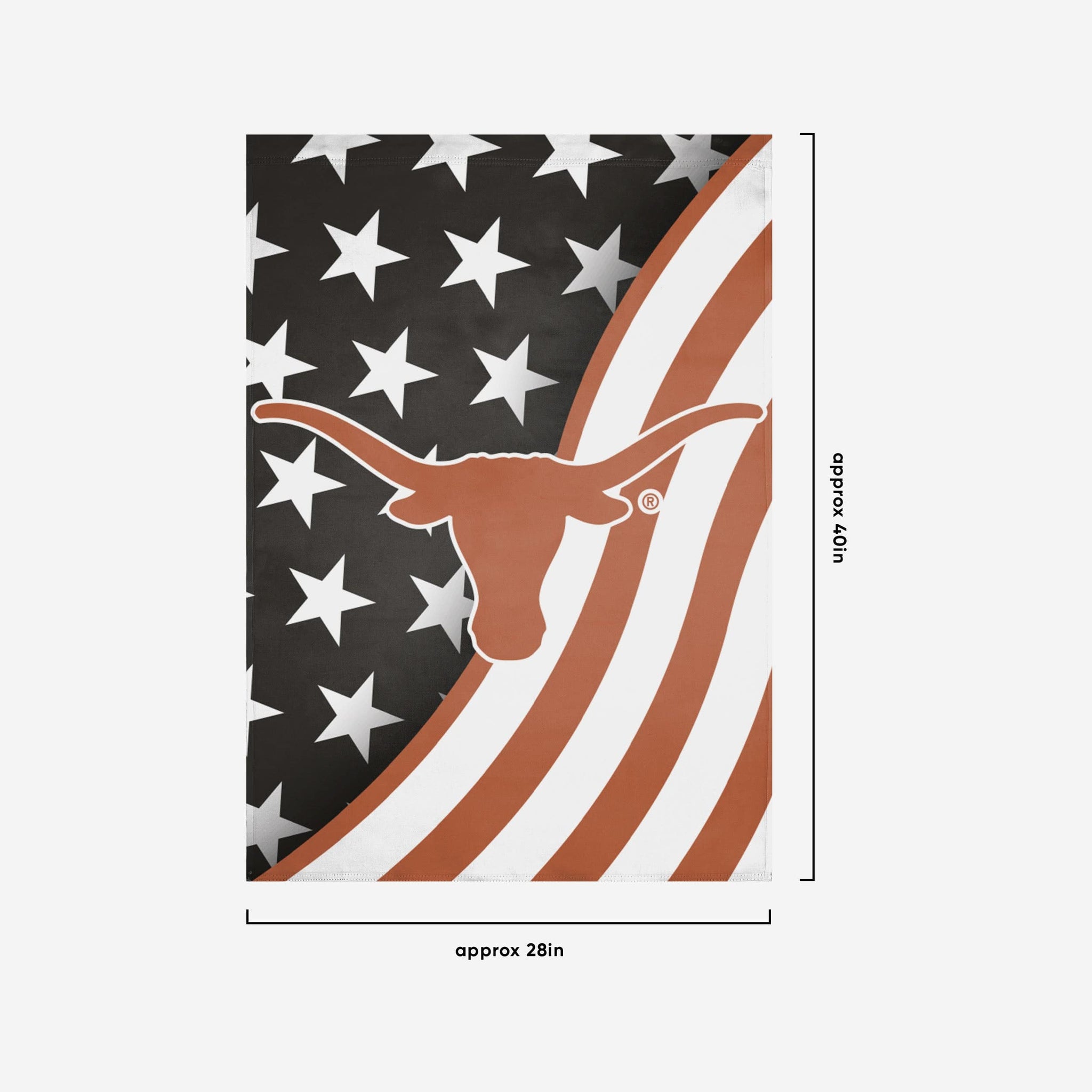 Men's '47 White Texas Longhorns Stars and Stripes Flag Flutter