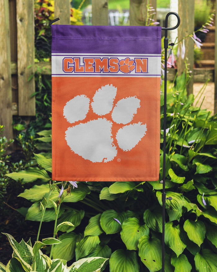 Clemson Tigers Garden Flag FOCO - FOCO.com