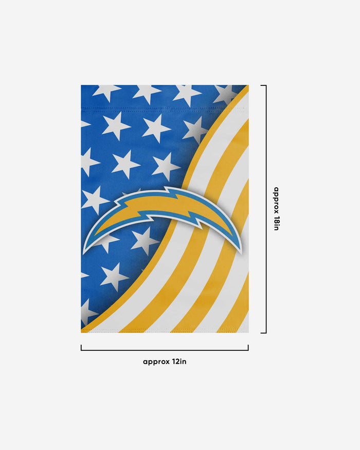 Los Angeles Chargers Americana Garden Flag FOCO - FOCO.com