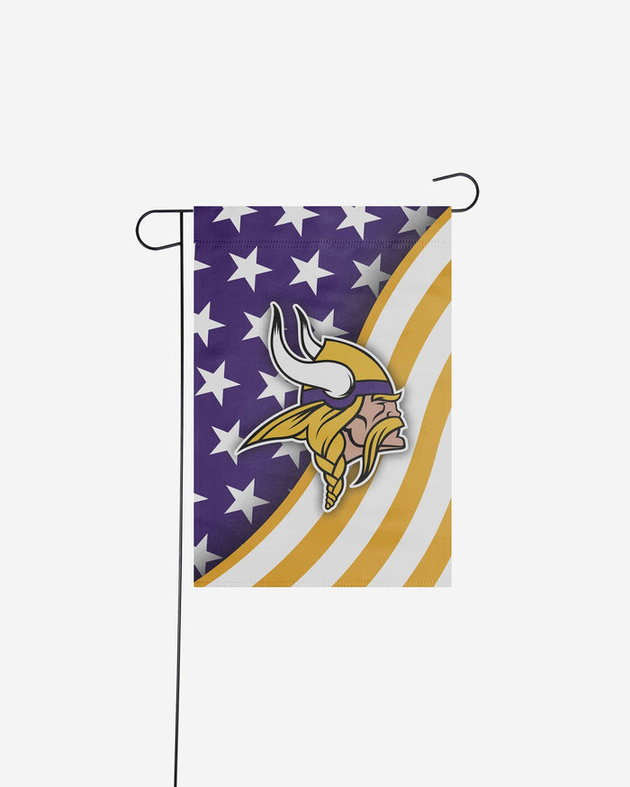 Minnesota Vikings Americana Garden Flag FOCO - FOCO.com
