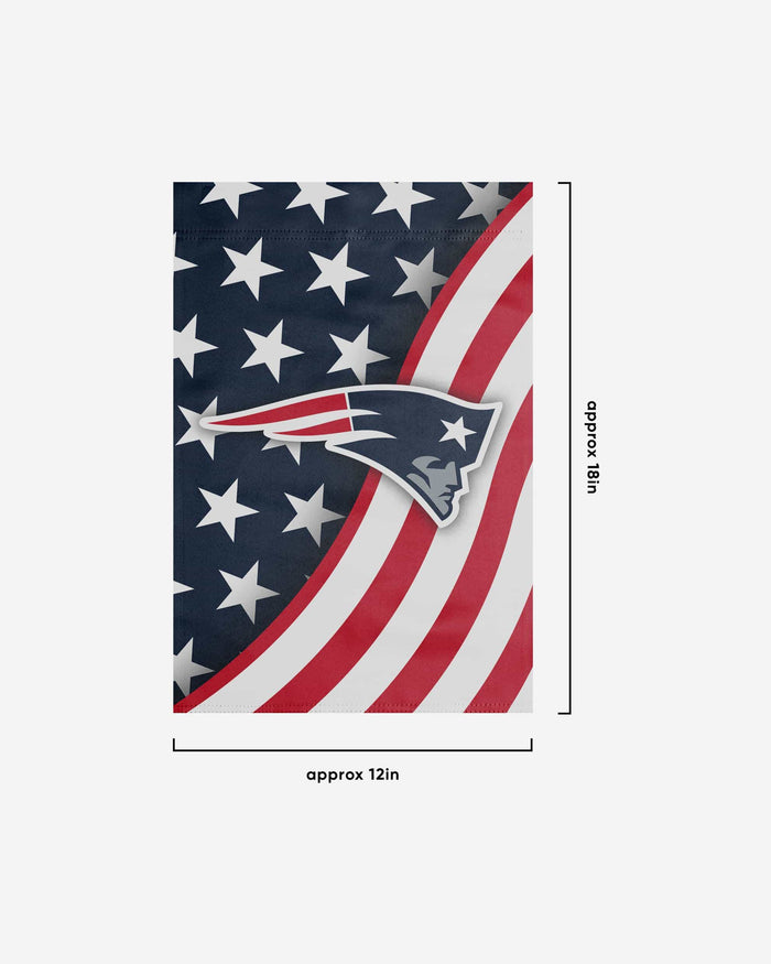 New England Patriots Americana Garden Flag FOCO - FOCO.com