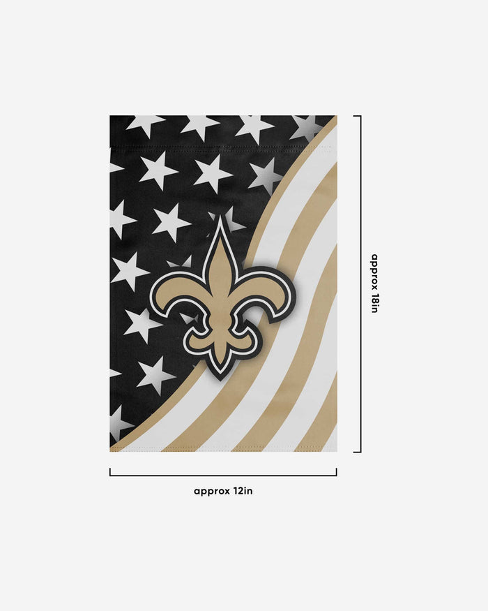 New Orleans Saints Americana Garden Flag FOCO - FOCO.com
